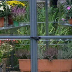 8x7 Palram Canopia Oasis Hexagonal Polycarbonate Greenhouse -Zen Gardenia Sales 704053 8ft palram oasis hexagonal polycarbonate greenhouse door handle