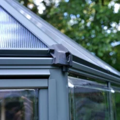 8x7 Palram Canopia Oasis Hexagonal Polycarbonate Greenhouse -Zen Gardenia Sales 704053 8ft palram oasis hexagonal polycarbonate greenhouse gutter