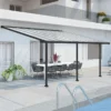 10x18 Palram Canopia Olympia Grey Patio Cover With Clear Panels 2 10x18 Palram Canopia Olympia Grey Patio Cover With Clear Panels -Zen Gardenia Sales 704219 palram olympia patio cover roof grey 3x5 46 main