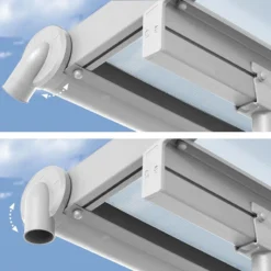 10' X 28' Palram Canopia Olympia White Patio Cover With Clear Panels (2.95m X 8.60m) 18 10' X 28' Palram Canopia Olympia White Patio Cover With Clear Panels (2.95m X 8.60m) -Zen Gardenia Sales 704357 10x28 palram olympia white patio cover clear panels close up3 min 1