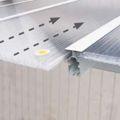 10' X 28' Palram Canopia Olympia White Patio Cover With Clear Panels (2.95m X 8.60m) 19 10' X 28' Palram Canopia Olympia White Patio Cover With Clear Panels (2.95m X 8.60m) -Zen Gardenia Sales 704357 10x28 palram olympia white patio cover clear panels close up4 min 1