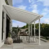 10' X 28' Palram Canopia Olympia White Patio Cover With Clear Panels (2.95m X 8.60m) -Zen Gardenia Sales 704357 10x28 palram olympia white patio cover clear panels insitu1 min 1