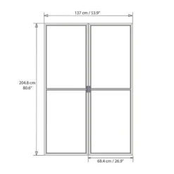 20x17 Palram Canopia Garda Enclosed Grey Gazebo -Zen Gardenia Sales 704467 palram garda enclosed grey gazebo drawing3