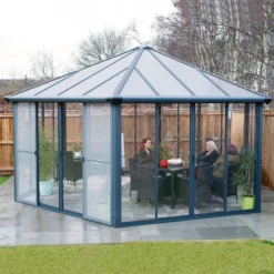 20x17 Palram Canopia Garda Enclosed Grey Gazebo -Zen Gardenia Sales 704467 palram garda enclosed grey gazebo no2
