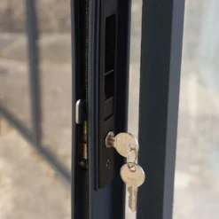 10x10 Palram Canopia Ledro 3000 Enclosed Grey Gazebo -Zen Gardenia Sales 704744 palram ledro 3000 enclosed grey gazebo lock2