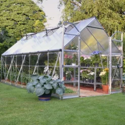 8' X 16' Palram Canopia Balance Silver Greenhouse (4.87m X 2.44m)