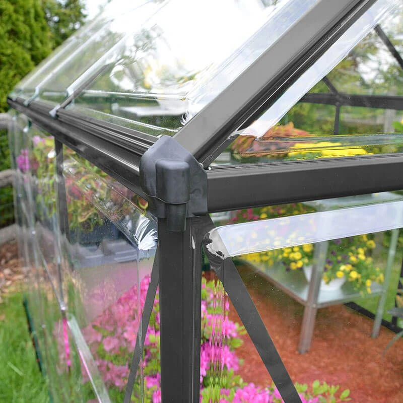 6' X 8' Palram Canopia Harmony Grey Greenhouse (1.85m X 2.47m) 9 6' X 8' Palram Canopia Harmony Grey Greenhouse (1.85m X 2.47m) - Image 7