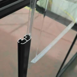 6' X 8' Palram Canopia Harmony Grey Greenhouse (1.85m X 2.47m) 21 6' X 8' Palram Canopia Harmony Grey Greenhouse (1.85m X 2.47m) -Zen Gardenia Sales 705098 harmony 6x8 grey close up5 min 1