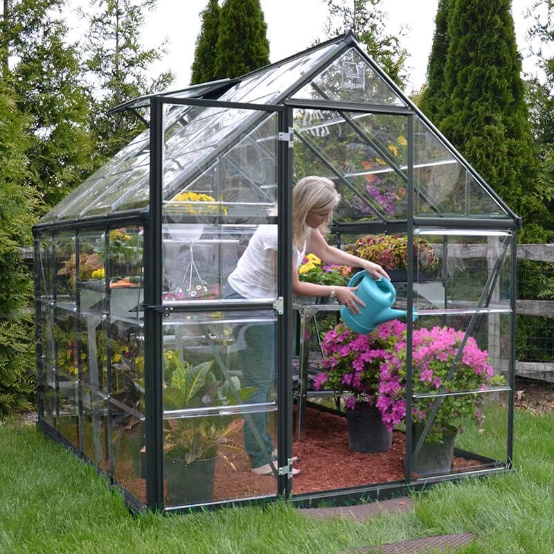 6' X 8' Palram Canopia Harmony Grey Greenhouse (1.85m X 2.47m) 4 6' X 8' Palram Canopia Harmony Grey Greenhouse (1.85m X 2.47m) - Image 2