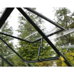 6' X 10' Palram Canopia Harmony Grey Greenhouse (1.85m X 3.06m) -Zen Gardenia Sales 705099 harmony 6x10 grey close up4 min 1