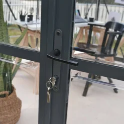 12' X 10' Palram Canopia Oasis Hexagonal Greenhouse (3.63m X 3.16m) -Zen Gardenia Sales 705239 oasis hexagonal 12ft greenhouse close up3 min 1