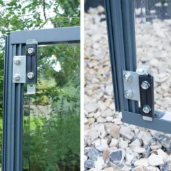 12' X 10' Palram Canopia Oasis Hexagonal Greenhouse (3.63m X 3.16m) -Zen Gardenia Sales 705239 oasis hexagonal 12ft greenhouse close up4 min 1