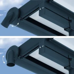 7' X 22' Palram Canopia Sierra Grey Clear Patio Cover (2.28m X 6.71m) -Zen Gardenia Sales 705484 7x22 palram sierra grey patio cover close up1 min 1