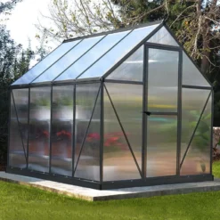 6' X 8' Palram Canopia Mythos Grey Greenhouse (1.85m X 2.47m)