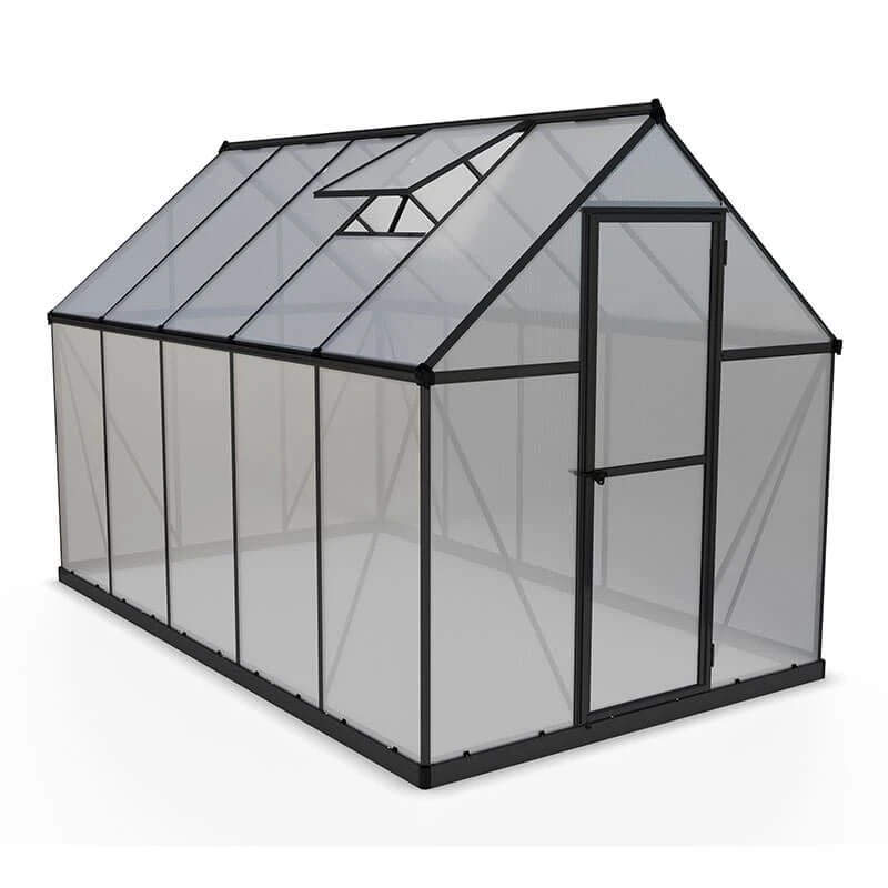 6' X 10' Palram Canopia Mythos Grey Greenhouse (1.85m X 3.06m) 4 6' X 10' Palram Canopia Mythos Grey Greenhouse (1.85m X 3.06m) - Image 2