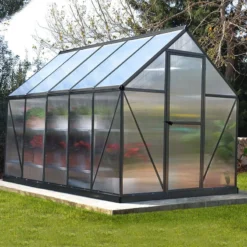 6' X 10' Palram Canopia Mythos Grey Greenhouse (1.85m X 3.06m)
