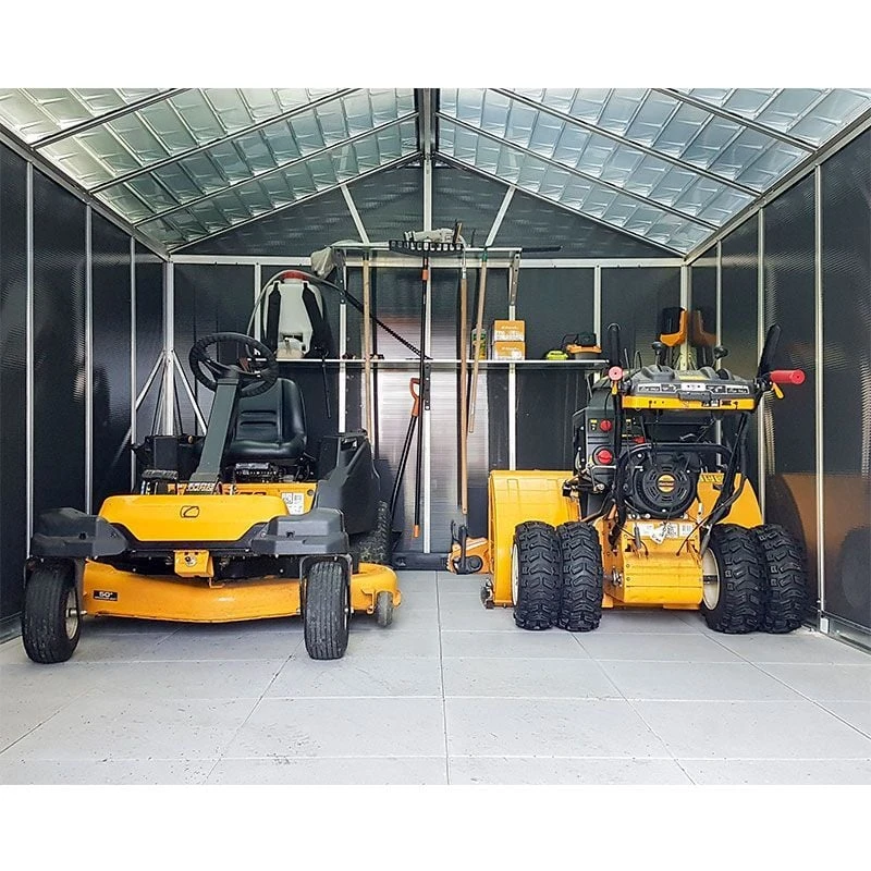 11' X 17.2' Palram Canopia Yukon Dark Grey Plastic Shed With WPC Floor (3.32m X 5.19m) 8 11' X 17.2' Palram Canopia Yukon Dark Grey Plastic Shed With WPC Floor (3.32m X 5.19m) - Image 6