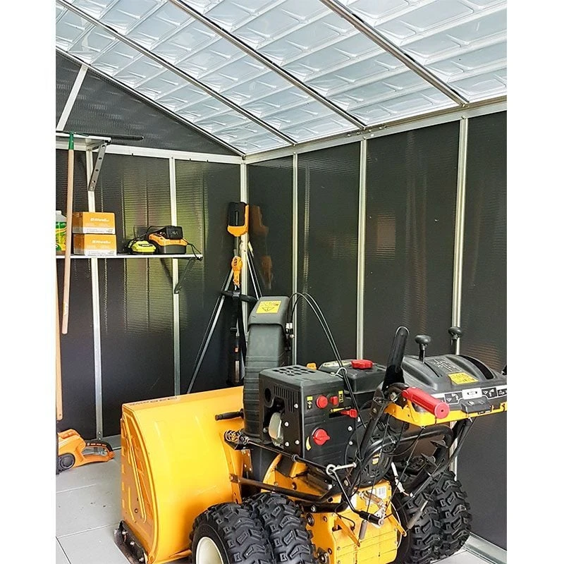 11' X 17.2' Palram Canopia Yukon Dark Grey Plastic Shed With WPC Floor (3.32m X 5.19m) 9 11' X 17.2' Palram Canopia Yukon Dark Grey Plastic Shed With WPC Floor (3.32m X 5.19m) - Image 7