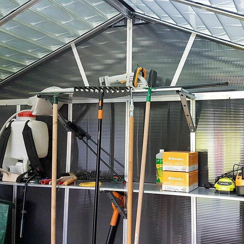 11' X 17.2' Palram Canopia Yukon Dark Grey Plastic Shed With WPC Floor (3.32m X 5.19m) 10 11' X 17.2' Palram Canopia Yukon Dark Grey Plastic Shed With WPC Floor (3.32m X 5.19m) - Image 8