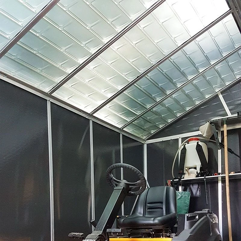 11' X 17.2' Palram Canopia Yukon Dark Grey Plastic Shed With WPC Floor (3.32m X 5.19m) 15 11' X 17.2' Palram Canopia Yukon Dark Grey Plastic Shed With WPC Floor (3.32m X 5.19m) - Image 13