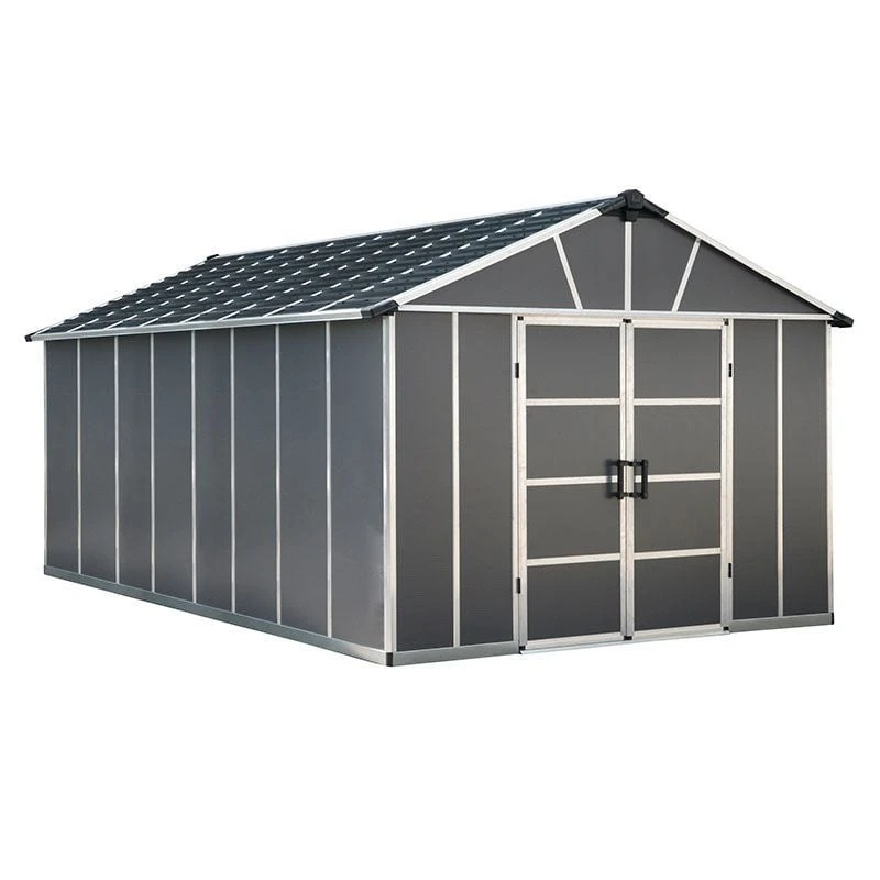 11' X 17.2' Palram Canopia Yukon Dark Grey Plastic Shed With WPC Floor (3.32m X 5.19m) 7 11' X 17.2' Palram Canopia Yukon Dark Grey Plastic Shed With WPC Floor (3.32m X 5.19m) - Image 5