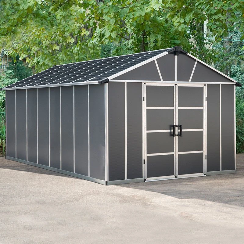 11' X 17.2' Palram Canopia Yukon Dark Grey Plastic Shed With WPC Floor (3.32m X 5.19m) 3 11' X 17.2' Palram Canopia Yukon Dark Grey Plastic Shed With WPC Floor (3.32m X 5.19m)