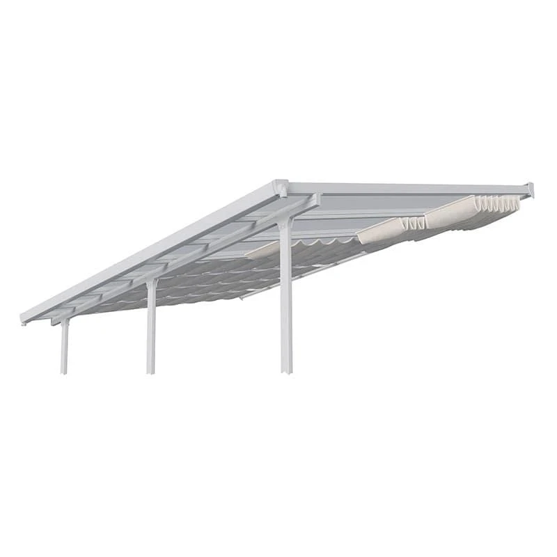3m X 3.05m Palram Canopia Patio Cover Roof Blinds - White 3 3m X 3.05m Palram Canopia Patio Cover Roof Blinds - White