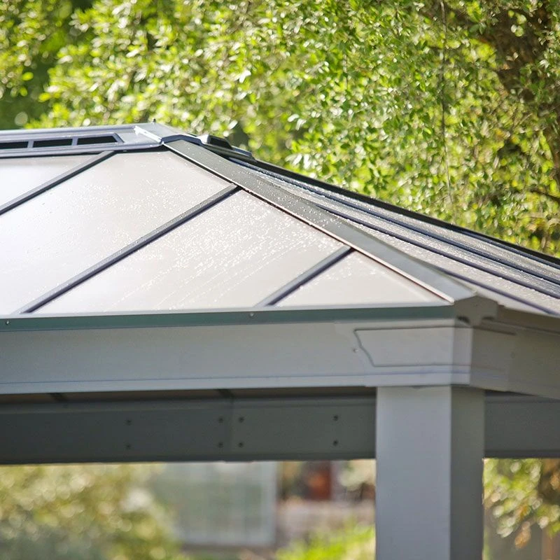 20' X 12' Palram Canopia Dallas 6100 Grey Garden Gazebo (6.12m X 3.64m) 14 20' X 12' Palram Canopia Dallas 6100 Grey Garden Gazebo (6.12m X 3.64m) - Image 12