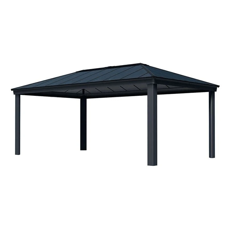 20' X 12' Palram Canopia Dallas 6100 Grey Garden Gazebo (6.12m X 3.64m) 4 20' X 12' Palram Canopia Dallas 6100 Grey Garden Gazebo (6.12m X 3.64m) - Image 2