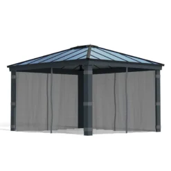 Palram Canopia Gazebo Netting Set For Dallas 4300 Garden Gazebo -Zen Gardenia Sales 706597 palram gazebo netting for dallas 4300 gazebo cutout min