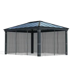 Palram Canopia Gazebo Netting Set For Dallas 4900 Garden Gazebo 10 Palram Canopia Gazebo Netting Set For Dallas 4900 Garden Gazebo -Zen Gardenia Sales 706599 palram gazebo netting for dallas 4900 gazebo cutout min