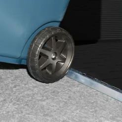 6' X 10' Palram Canopia Rubicon Double Door Plastic Garden Shed - Dark Grey (1.85m X 3m) -Zen Gardenia Sales 706808bun 6x10 palram rubicon dd plastic shed grey close up12 min