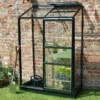 4'4 X 2'4 Halls Green Wall Garden 24 Greenhouse (1.32 X 0.69m) -Zen Gardenia Sales 70872 4x2 green frame halls wall garden 24 greenhouse main min