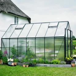 8'6 X 14'8 Halls Green Magnum 814 Greenhouse (2.57 X 4.46m) -Zen Gardenia Sales 70896 14x8 green frame halls magnum 814 greenhouse no4 min