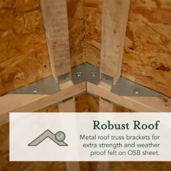 7' X 7' Forest 4Life 25yr Guarantee Overlap Pressure Treated Windowless Double Door Apex Wooden Shed (2.32m X 2.12m) -Zen Gardenia Sales 7 4life robust roof 20 1