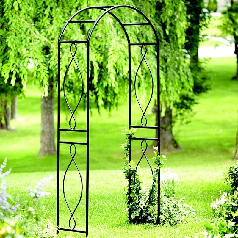 Panacea Curve Metal Garden Arch 7'5 X 3'2 3 Panacea Curve Metal Garden Arch 7'5 X 3'2