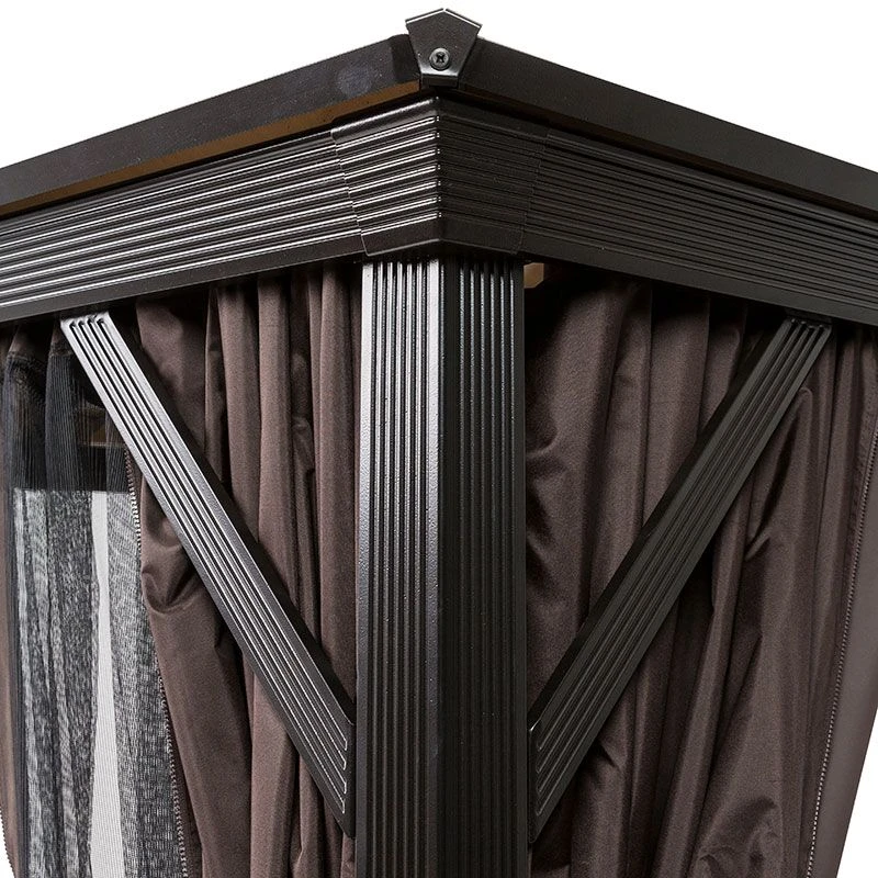 12' X 10' Garden Must Haves Runcton Grey Polycarbonate Garden Gazebo (3.6m X 3m) 6 12' X 10' Garden Must Haves Runcton Grey Polycarbonate Garden Gazebo (3.6m X 3m) - Image 4