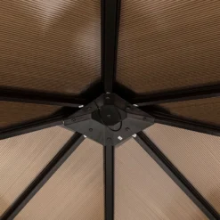 12' X 10' Garden Must Haves Runcton Grey Polycarbonate Garden Gazebo (3.6m X 3m) 9 12' X 10' Garden Must Haves Runcton Grey Polycarbonate Garden Gazebo (3.6m X 3m) -Zen Gardenia Sales 84980 gmh 3 6m runcton polycarbonate gazebo feature2 min