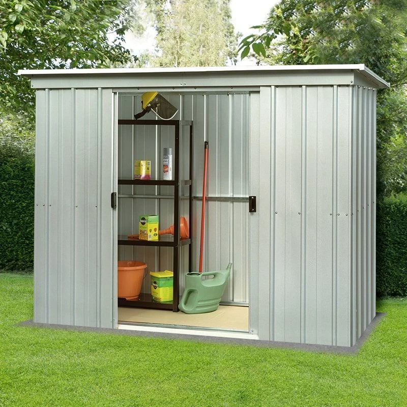 8' X 4' Yardmaster Pent Metal Shed 84PZ (2.38m X 1.19m) 3 8' X 4' Yardmaster Pent Metal Shed 84PZ (2.38m X 1.19m)