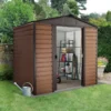 8' X 6'5 Yardmaster Glencoe Metal Shed (2.43m X 1.97m) -Zen Gardenia Sales 86wgl base added min 1