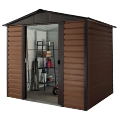 8' X 6'5 Yardmaster Glencoe Metal Shed (2.43m X 1.97m) -Zen Gardenia Sales 86wgl 02 1