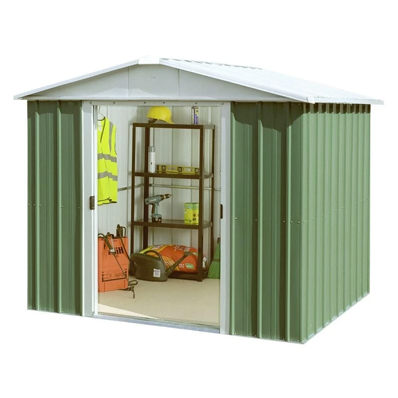 8' X 7' Yardmaster Green 87GEYZ Metal Shed (2.42m X 2.17m) 4 8' X 7' Yardmaster Green 87GEYZ Metal Shed (2.42m X 2.17m) - Image 2