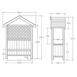 Pantheon Artemis Garden Arbour With Seat 7 Pantheon Artemis Garden Arbour With Seat -Zen Gardenia Sales artemis tech