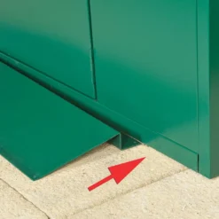 5'1 X 10'11 Asgard Flexistore 1533 Metal Shed (1.58m X 3.33m) 30 5'1 X 10'11 Asgard Flexistore 1533 Metal Shed (1.58m X 3.33m) -Zen Gardenia Sales asgfs1533 5x11 asgard flexistore 1533 metal storage close up7 min 1