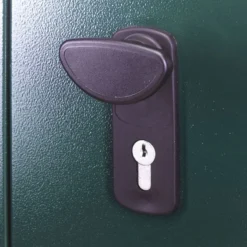 5' X 3' Asgard Securestore Metal Shed (1.5m X 0.95m) 18 5' X 3' Asgard Securestore Metal Shed (1.5m X 0.95m) -Zen Gardenia Sales asgsec 5x3 asgard securestore metal shed close up3 min 1