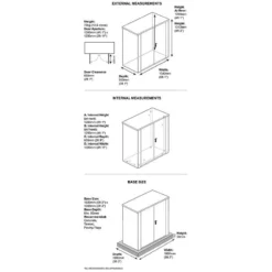 5' X 3' Asgard Securestore Metal Shed (1.5m X 0.95m) 15 5' X 3' Asgard Securestore Metal Shed (1.5m X 0.95m) -Zen Gardenia Sales asgsec 5x3 asgard securestore metal shed drawing2 min 1