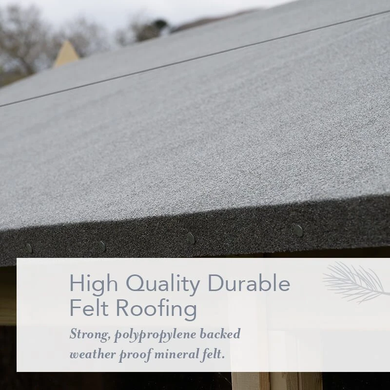 8' X 6' Forest Beckwood 25yr Guarantee Shiplap Pressure Treated Windowless Reverse Apex Wooden Shed (2.42m X 1.99m) 15 8' X 6' Forest Beckwood 25yr Guarantee Shiplap Pressure Treated Windowless Reverse Apex Wooden Shed (2.42m X 1.99m) - Image 13