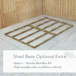 10' X 6' Forest Beckwood 25yr Guarantee Shiplap Pressure Treated Double Door Reverse Apex Wooden Shed (3.01m X 1.99m) 36 10' X 6' Forest Beckwood 25yr Guarantee Shiplap Pressure Treated Double Door Reverse Apex Wooden Shed (3.01m X 1.99m) -Zen Gardenia Sales beckwood wooden shed base 6x10 image 3