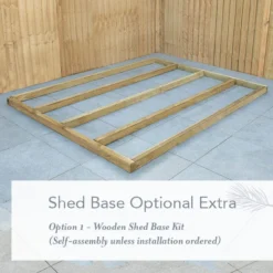 8' X 6' Forest Beckwood 25yr Guarantee Shiplap Pressure Treated Windowless Reverse Apex Wooden Shed (2.42m X 1.99m) 34 8' X 6' Forest Beckwood 25yr Guarantee Shiplap Pressure Treated Windowless Reverse Apex Wooden Shed (2.42m X 1.99m) -Zen Gardenia Sales beckwood wooden shed base 8x6 image 1 5