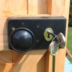 10' X 8' Shire Bison Heavy Duty Double Door Wooden Workshop (3.21m X 2.56m) -Zen Gardenia Sales biso1008dsl 1aa bison 10x8 lock